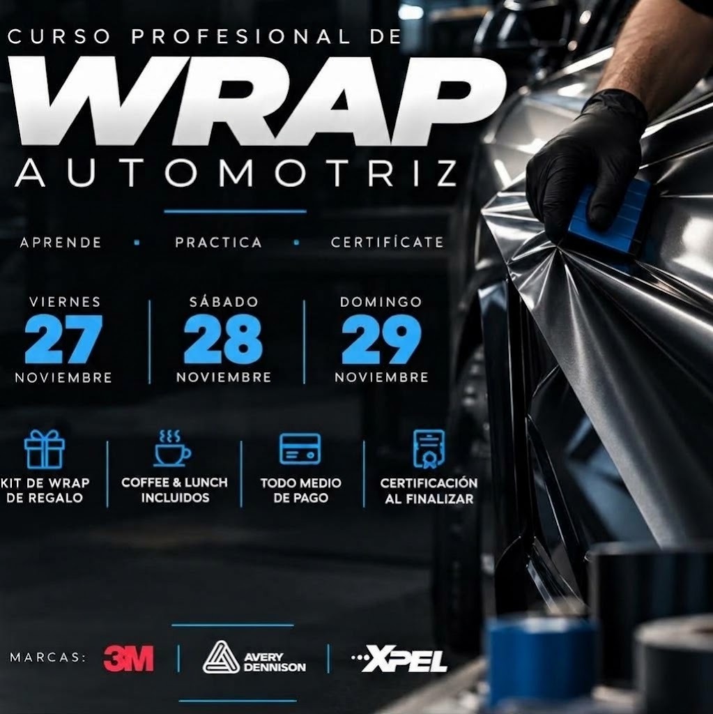 ¡Aprende Car Wrapping en Chillán! Curso Práctico el 27, 28 y 29 de Noviembre